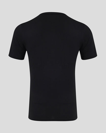 Mens 24/25 Cotton Leisure Tee - Caviar