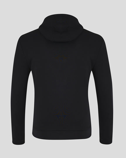 Mens 24/25 Cotton Rich Brushed Back Hoody - Caviar